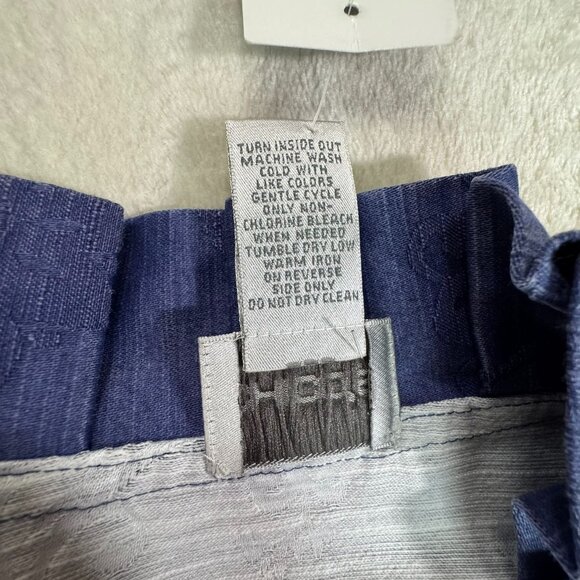 NWT Chicos Brocade Blazer Jacket Blue Sz X=Large Open Front Embroidered Ruffles - Picture 6 of 12